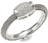 Thumbnail for your product : Alor 18K White Gold, Stainless Steel Diamond Cable Ring/Size 5