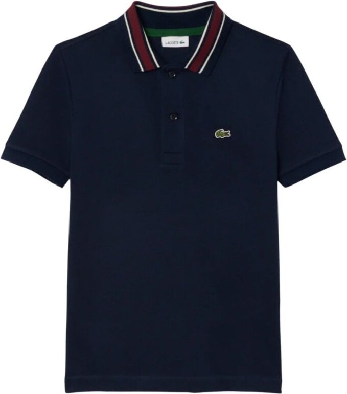 Lacoste Kids Petit Piqué Trimmed Polo Shirt
