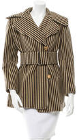 Thumbnail for your product : Chloé Striped Belted Coat