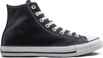 mens black leather chuck taylors