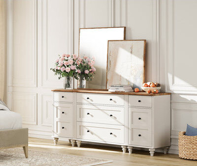 Laurel Foundry Modern Farmhouse Cheever 9 Drawer Combo Dresser