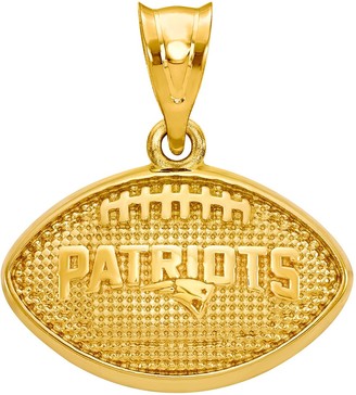 NFL Sterling Silver New England Patriots Football Pendant