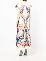 Thumbnail for your product : Saiid Kobeisy Mikado Pique chromatic-print dress