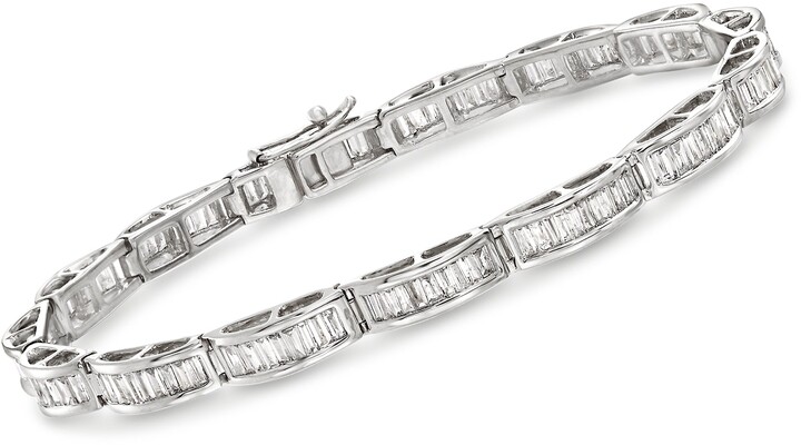Baguette Diamond Bracelet | Shop the world's largest collection of 