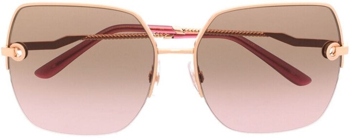 Dolce & Gabbana Eyewear Devotion oversize-frame sunglasses - ShopStyle