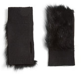 Thumbnail for your product : Rag and Bone 3856 Rag & Bone Mindy Fingerless Shearling-Trimmed Merino Wool Mittens