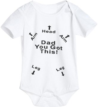 CaKa_Babysuit Newborn Infant Baby Boys Girls Letter Print Cakaco Romper Jumpsuit Outfits Clothes