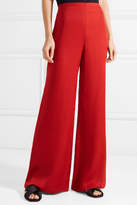 Thumbnail for your product : The Row Kiola Washed Silk-charmeuse Wide-leg Pants - Red