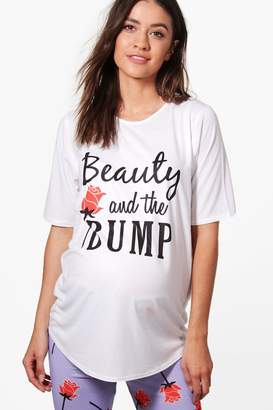 boohoo Maternity Beauty And The Bump PJ Set