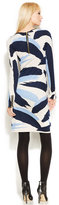 Thumbnail for your product : INC International Concepts Zippered-Sleeve Printed Sweater Dress