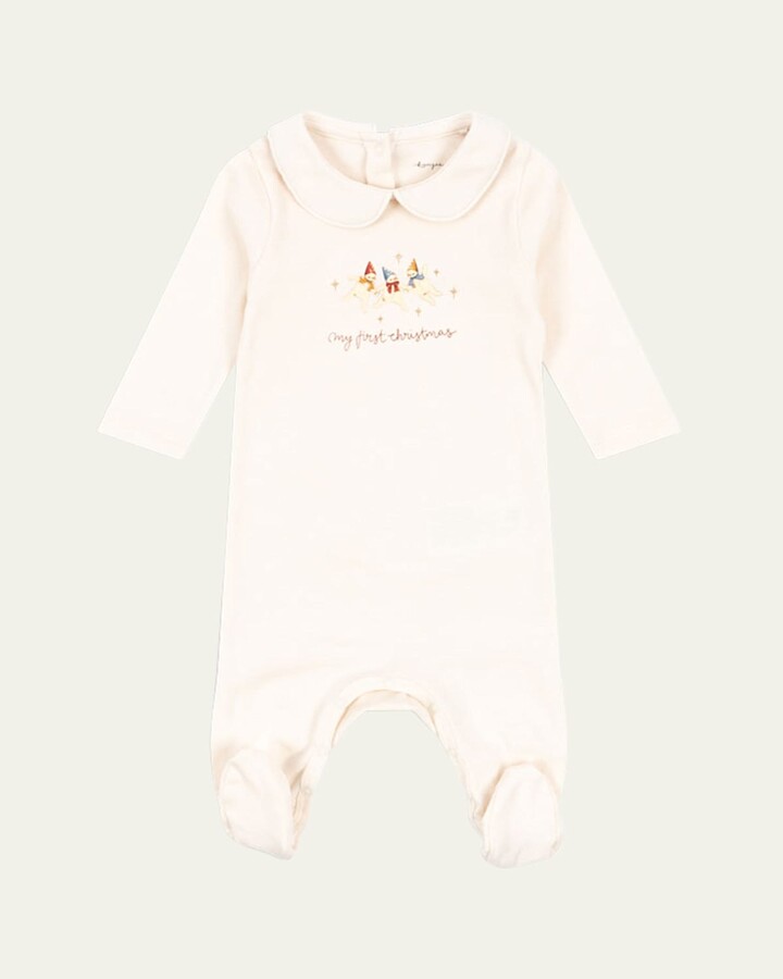 Konges Slojd Girl's My First Christmas Holiday Bodysuit, Size Newborn-18M