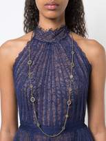 Thumbnail for your product : Marchesa Notte pendant embellished necklace