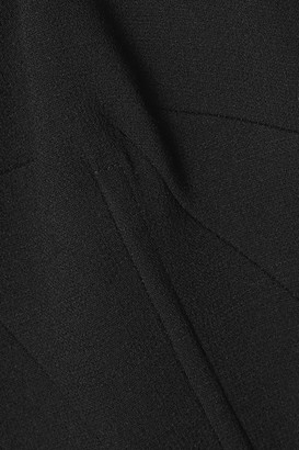 Dolce & Gabbana Wool-blend Crepe Midi Dress - Black