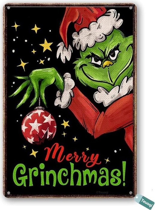 Vintage Halloween Tin Sign Christmas Winter Grin Ches Metal Tin Sign Wall Decor Home Art Decoration Pub Plaque 8x12 Inch