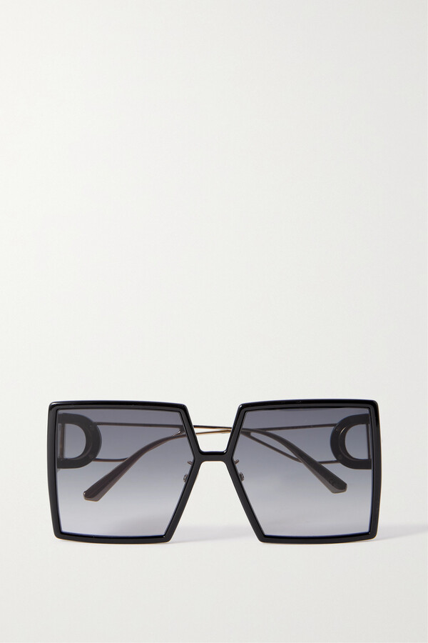 Dior 30montaigne S11i 55mm Square Sunglasses in Black | Lyst