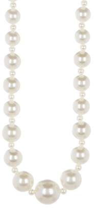 Natasha Accessories Long Imitation Pearl Strand Necklace