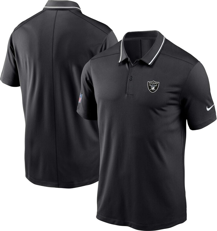 Men's Nike Black Las Vegas Raiders Sideline Victory Performance Polo