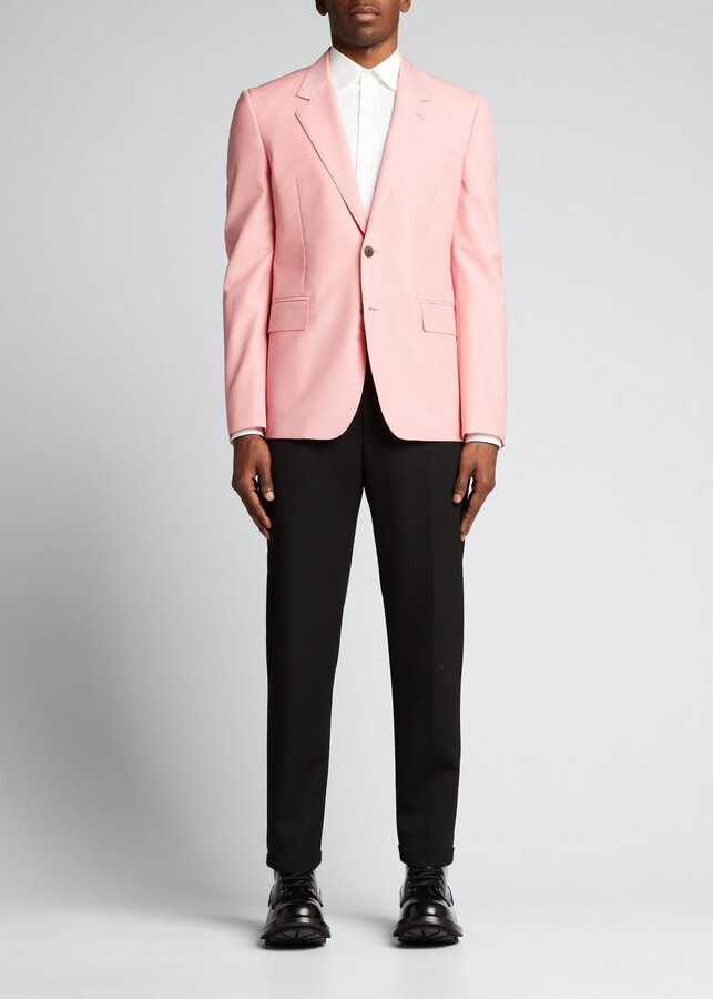 pink blazer men