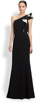 Thumbnail for your product : Carmen Marc Valvo One-Shoulder Ruffle Gown