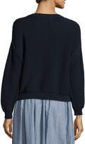 Thumbnail for your product : Vince Open-Knit Drop-Shoulder Pullover Sweater