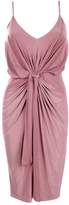 Thumbnail for your product : boohoo Tall Slinky Knot Detail Bodycon Dress