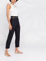 Thumbnail for your product : Peserico Belted Slim-Fit Trousers