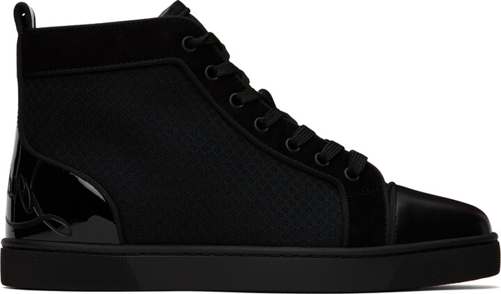 Christian Louboutin Black Fun Louis Sneakers - ShopStyle