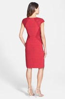 Thumbnail for your product : Adrianna Papell Lace Panel Shutter Pleat Sheath Dress
