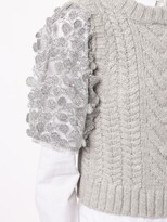 Thumbnail for your product : Cecilie Bahnsen Textured Sleeve Top