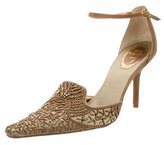 Thumbnail for your product : Rene Caovilla Beaded Satin Pumps
