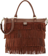 Thumbnail for your product : Tory Burch Leather Fringe Tote Bag, Chocolate