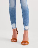 Thumbnail for your product : 7 For All Mankind Ankle Skinny with Destroyed Hem and Cut Off Back Pockets in Light Classic