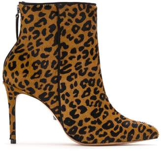 schutz leopard booties