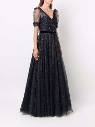 Jenny Packham Sequinned Organza Gown