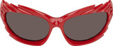 Thumbnail for your product : Balenciaga Red Spike Sunglasses