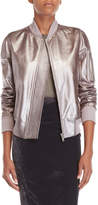Thumbnail for your product : Rick Owens Metallic Leather Flight Bomber Jacket