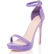 Thumbnail for your product : Quiz Lilac Faux Suede Platform Sandals