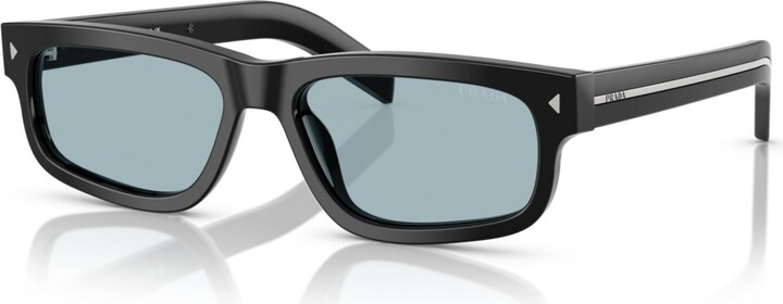 Prada Men's Rectangle Sunglasses Pr B11S