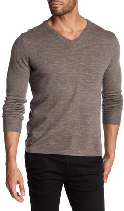Save Khaki Wool Blend V-Neck Sweater