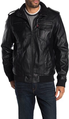 levis black bomber jacket