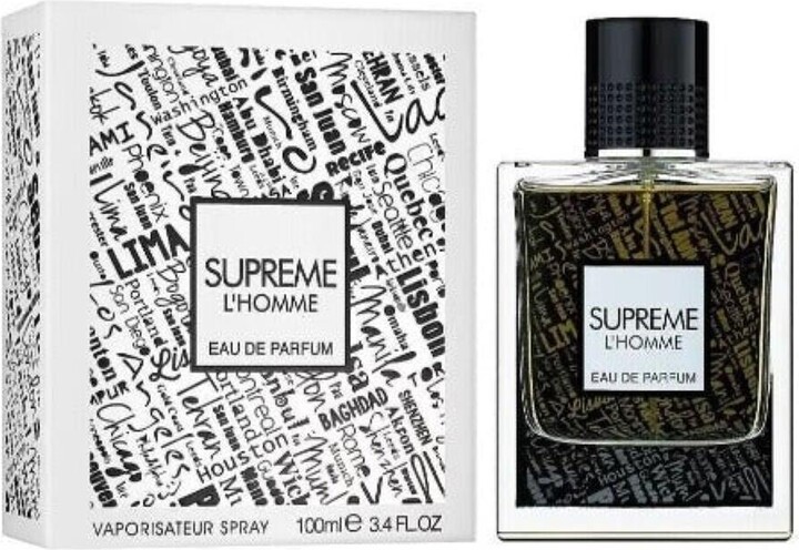 Supreme L'Homme Eau De Parfum Fragrance World Men's Cologne 3.4 Oz