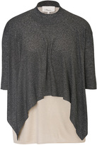 Thumbnail for your product : 3.1 Phillip Lim Short Sleeved Lurex Layered Knit Top Gr. M