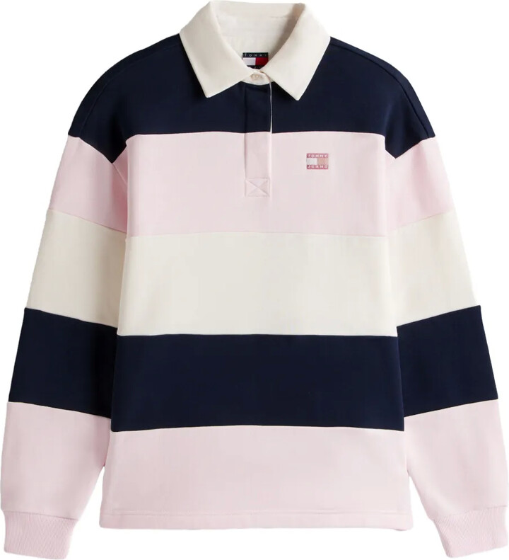Tommy Jeans Striped Collared Polo Shirt