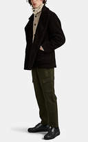 Thumbnail for your product : Barena Men's Fleece Double-Breasted Peacoat - Dk. brown