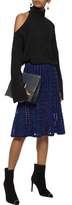 Thumbnail for your product : Proenza Schouler Two-Tone Open-Knit Skirt