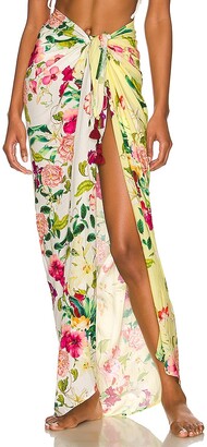 Revolve Donna Abbigliamento Gonne Gonne pareo Aluna Organic Beach Wrap Sarong in Ivory Size all. 