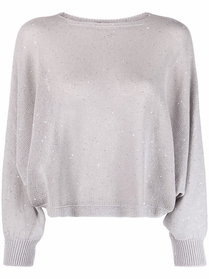 sequin crop jumper
