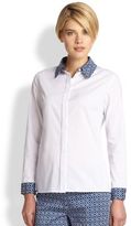 Thumbnail for your product : Saks Fifth Avenue Poplin Contrast-Print Shirt