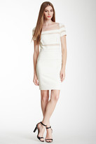 Thumbnail for your product : Catherine Malandrino Black Label Pina Short Sleeve Illusion Dress