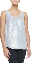Thumbnail for your product : French Connection Winter Mist Allover Sequin Tank, Marble